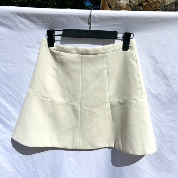 EUC J. Crew Off-White A-line Skirt - Picture 3 of 8